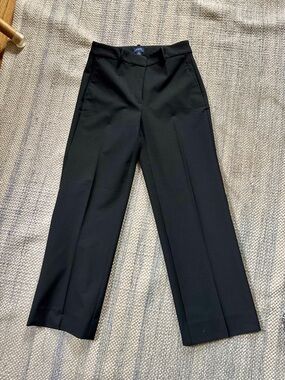 J. Crew Black Women's Straight-Leg Crop Dress Pants